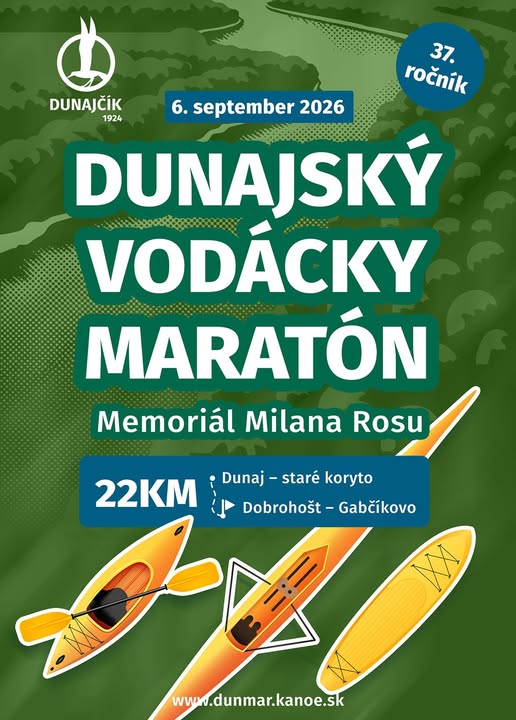 Dunajský Vodácky Maratón – Memoriál Milana Rosu